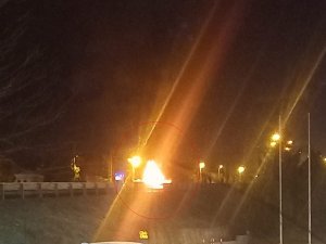 Bariyerlere Çarpıp Takla Atan Otomobil Alev Topuna Döndü