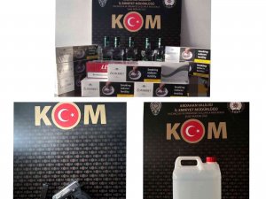 Ardahan’da Kaçak Sigara Ve İçki Operasyonu