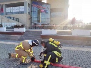 Forum Erzurum Alışveriş Merkezi’nden Gerçeğini Aratmayan Tatbikat