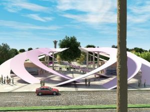 Expo’ya Şakayık Temalı Giriş Kapısı