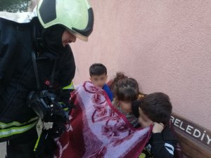Kocaeli’de Korkutan Yangın: 3 Çocuğuyla Alevlerden Kaçtı
