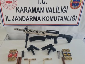 Karaman’da Kaçak Silah Operasyonu