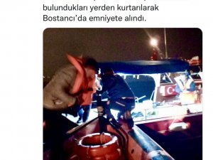 Maltepe’de Karaya Oturan Teknedeki 9 Kişi Kurtarıldı