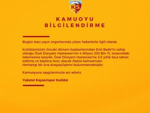 Kayserispor, Eski Başkana Loca Sattı