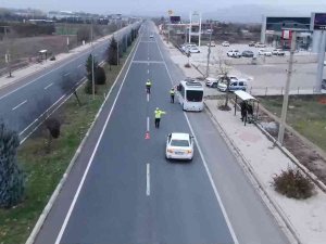 Elazığ’da Dron Destekli Trafik Denetimi