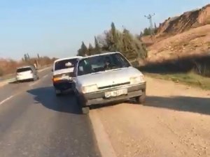 Karayolunda İlginç Görüntü