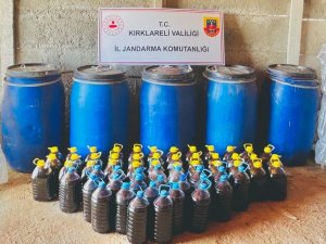 Kırklareli’de Yılbaşı Öncesi Bin 550 Litre Sahte İçki Ele Geçirildi