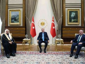 Cumhurbaşkanı Erdoğan, Suudi Arabistan Şura Meclisi Başkanı Abdullah Muhammed İ̇brahim Al-sheikh’i Kabul Etti