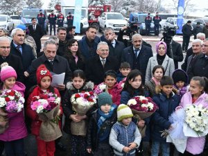 Çatakdere’de İlk Doğalgaz Yandı