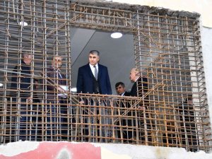 Vali Gürel Okul İnşaatlarını İnceledi