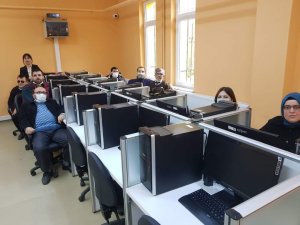 Bafra’da Görme Engellilere Bilgisayar Kursu