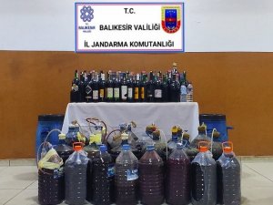 Balıkesir’de Jandarmadan Kaçak İçki Operasyonu