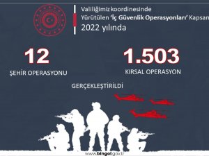 Bingöl’de Bir Yılda Terör Örgütüne Yönelik Bin 515 Operasyon Gerçekleştirildi