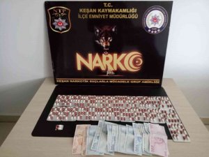 Edirne’de 268 Adet Uyuşturucu Hap Ele Geçirildi