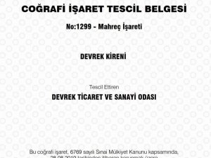 Devrek Kireni Coğrafi İşaret Belgesi Aldı