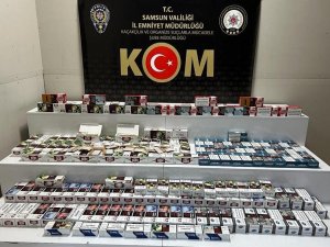 Samsun’da 45 Bin 900 Dal Makaron Ele Geçirildi