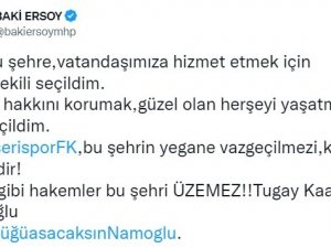 Kayserispor’dan Hakem Numanoğlu’na Tepki