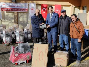 Gümüşhane’de Üreticilere Makine Ve Teçhizat Desteği