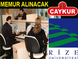 Rize'de 32 memur alınacak