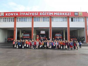 Minik Öğrenciler Konya İ̇tfaiyesi’nde Yangın Bilinci Kazanıyor