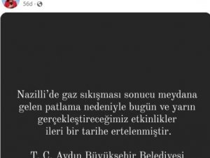 Aydın Büyükşehir Tüm Etkinlikleri İptal Etti