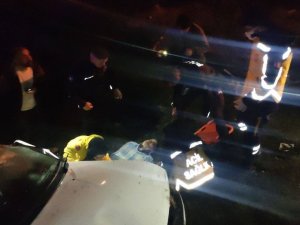 Alkollü Sürücünün Kullandığı Otomobil Sulama Kanalına Uçtu