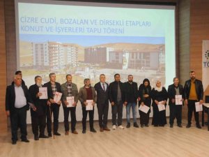 Cizre’de Terör Mağduru Bin 112 Kişi Tapularına Kavuştu