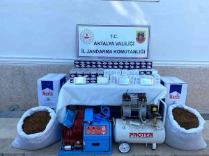 Antalya’da Jandarmadan Kaçak Tütün Operasyonu