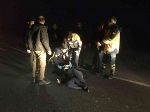 Otomobilin Çarptığı Yaya Hastanelik Oldu