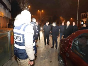 Vali Ayaz, Yılbaşını Denetimlerine Katıldı