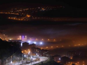 Elazığ’da Sis Ve Şehir Işıklarının Görsel Şöleni