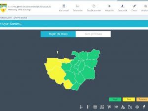 Meteorolojiden Bursa’nın 4 İlçesi İçin Son Dakika Uyarısı