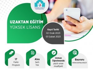 Ahmet Yesevi Üniversitesi Uzaktan Eğitim Tezsiz Yüksek Lisans Kayıtları Başladı