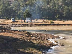 Köyceğiz Gökçeova Gölü, Buz Tuttu