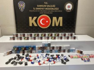 Samsun’da 10 Bin 760 Adet Makaron Ele Geçirildi