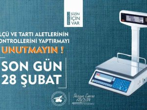 İ̇pekyolu Belediyesinden ‘Ölçü Ve Tartı Aletleri İçin Muayene’ Uyarısı