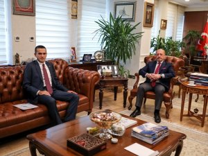 Bakan Bilgin, Ti̇sk Yönetim Kurulu Başkanı Akkol İle Görüştü