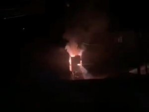 Silvan’da Elektrik Panosu Alevlere Teslim Oldu