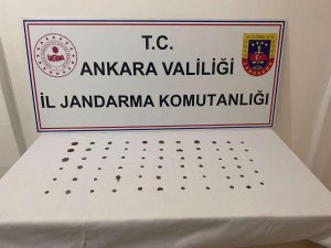 Ankara’da Çeşitli Dönemlere Ait Olduğu Tespit Edilen 65 Adet Sikke Ele Geçirildi