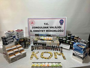 Baskın Yapılan Dükkandan Kaçak Tütün Çıktı