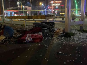 Diyarbakır’da Otobüs Durağında Şüpheli Valiz Fünye İle Patlatıldı