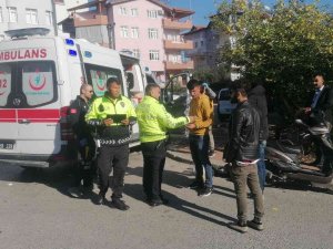 Kaskı Sayesinde Ölümden Döndü, Motosikletini Emanet Etmeden Ambulansa Binmedi