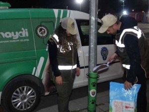 Uşak Polisi Yeni Yılda Da Sokak Hayvanlarını Unutmadı
