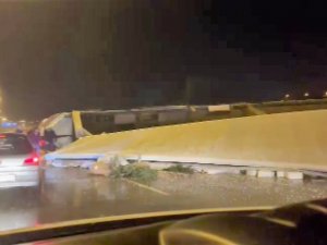 Otomobile Çarpmamak İsterken Kaza Yaptı