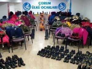 Ülkü Ocaklarından İhtiyaç Sahibi Çocuklara Giyecek Yardımı