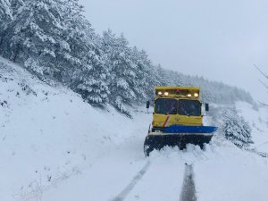 Sinop’un Yüksek Kesimlerinde Karla Mücadele