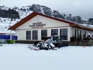 Keltepe Kayak Merkezi Beyaz Örtüyle Kaplandı