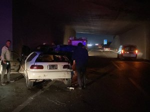 Gebze’de İki Otomobil Çarpıştı: 1 Yaralı