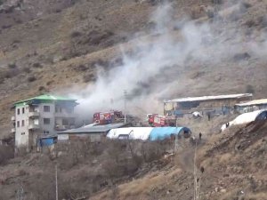 İ̇spir’de Korkutan Yangın