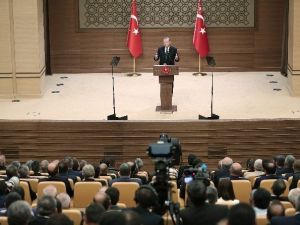 Cumhurbaşkanı Erdoğan, Muhtarlarla Buluştu